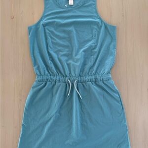 Athleta Blue Sundress Sleeveless Halter Casual